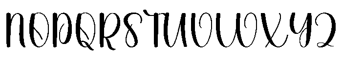 Charmingly Font UPPERCASE