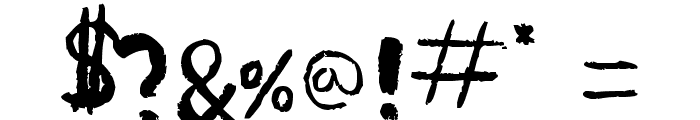 Chase's Sketch Font OTHER CHARS
