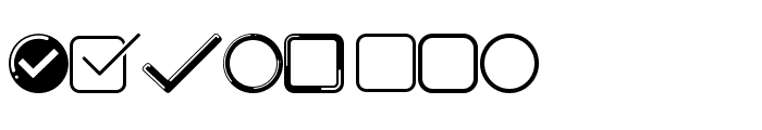Check Icons Regular Font UPPERCASE