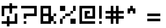 Checker_MC Designs 1996 Regular Font OTHER CHARS