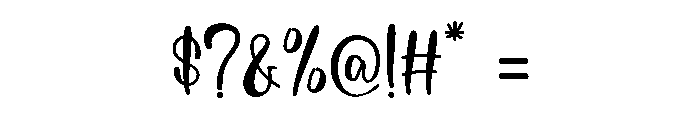 Cheerful1 Font OTHER CHARS