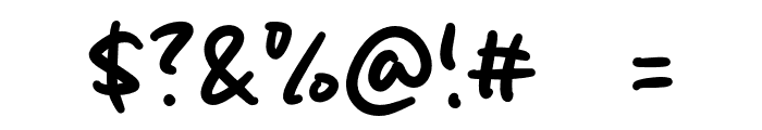 Cheese Durian Font OTHER CHARS