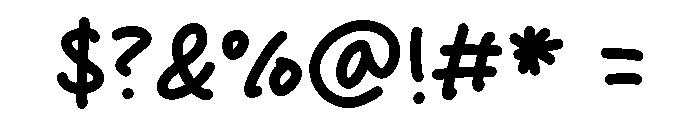 Cheese Milky Font OTHER CHARS