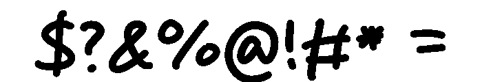Cheese Moka Font OTHER CHARS