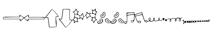 Cheesy Enchilada Doodles Regular Font UPPERCASE