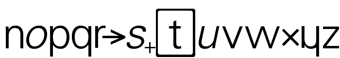 Chemistry Font LOWERCASE