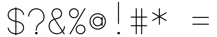 Cherry Monospace-Light Font OTHER CHARS