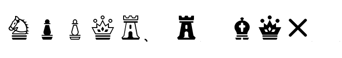 Chess-Magnetic Font LOWERCASE