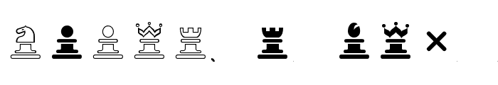 Chess-Marroquin Font LOWERCASE