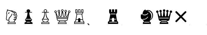 Chess-Mediaeval Font LOWERCASE