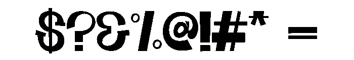 Chestoy Regular Font OTHER CHARS