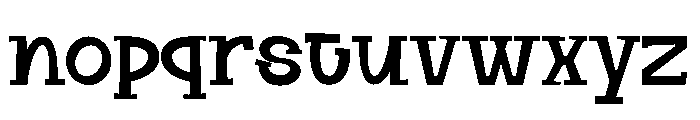 Chestoy Regular Font LOWERCASE