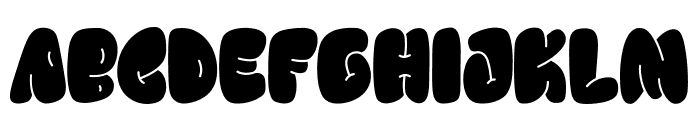 Chewy Inside Font UPPERCASE