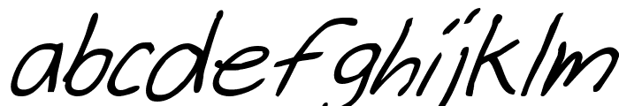 Cheyenne Hand Bold Italic Font LOWERCASE