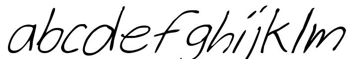 Cheyenne Hand Italic Font LOWERCASE