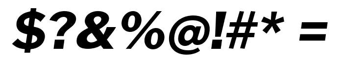 Cheyenne Sans ExtraBold Italic Font OTHER CHARS