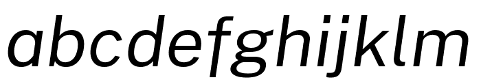 Cheyenne Sans Italic Font LOWERCASE