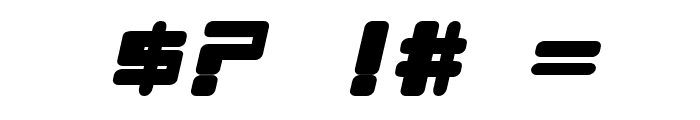 Chiaroscuro-BlackItalic Font OTHER CHARS