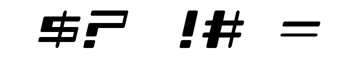 Chiaroscuro-ExpandedItalic Font OTHER CHARS
