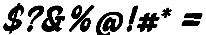 Chicago Athletic Regular Font OTHER CHARS