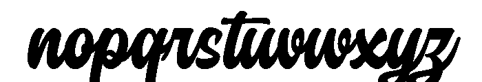 Chicago Athletic Regular Font LOWERCASE