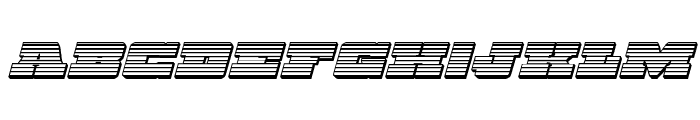 Chicago Express Chrome Italic Font LOWERCASE