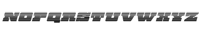 Chicago Express Gradient Italic Font LOWERCASE