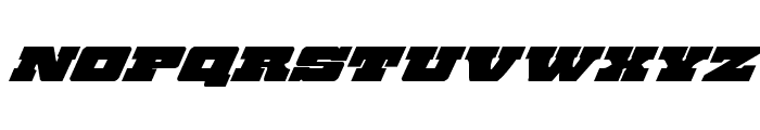 Chicago Express Super-Italic Font UPPERCASE