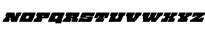 Chicago Express Super-Italic Font LOWERCASE