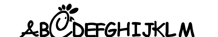 Chick-fool-A Font UPPERCASE