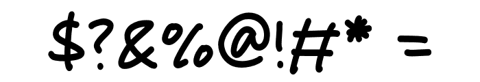 Chicken Breast Font OTHER CHARS