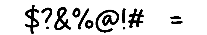 Chicken Hotty Font OTHER CHARS
