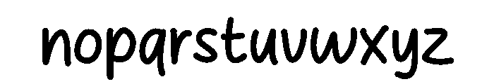 Chicken Hotty Font LOWERCASE