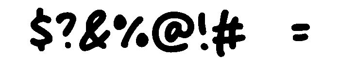 Chicken Rice Font OTHER CHARS