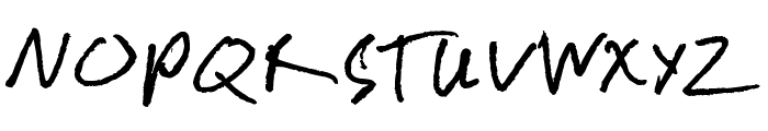 Chicken Scratch Font UPPERCASE