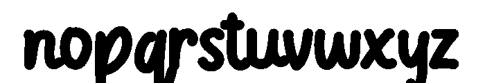 Chicken wings Font LOWERCASE
