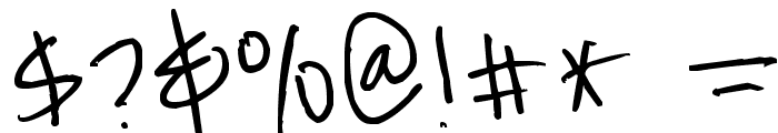 ChickenScratch Font OTHER CHARS