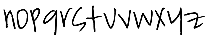 ChickenScratch Font LOWERCASE