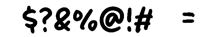 Child Marker Font OTHER CHARS