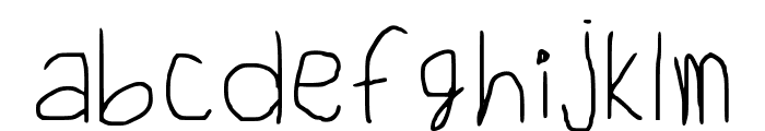 Child Writing Regular Font LOWERCASE