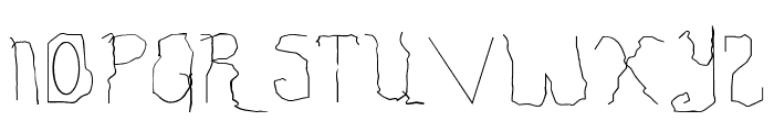 Childhood Thin Font UPPERCASE