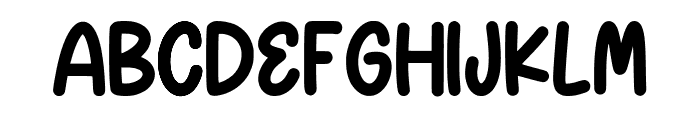 Children Sticker Regular Font UPPERCASE