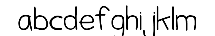 Child's Hand Font LOWERCASE