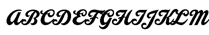 Chill Script Regular Font UPPERCASE
