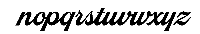 Chill Script Regular Font LOWERCASE