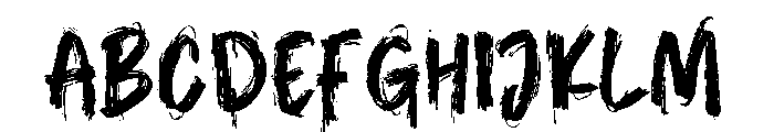 Chilling Nightime Font UPPERCASE