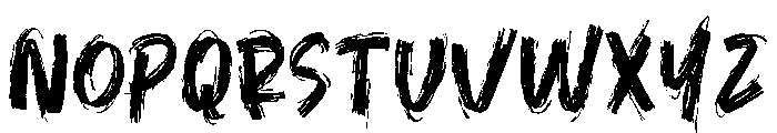 Chilling Nightime Font UPPERCASE