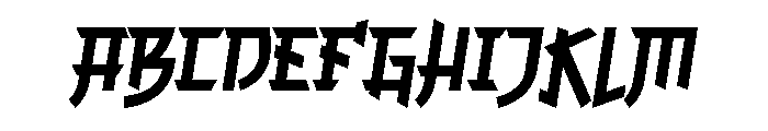 Chinese Brush Regular Font UPPERCASE