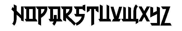 Chinese Karaoke Regular Font UPPERCASE