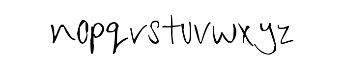 Chippy Handwriting Font LOWERCASE